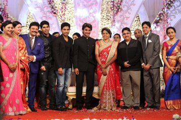 Hero Aadi Wedding Reception Photos